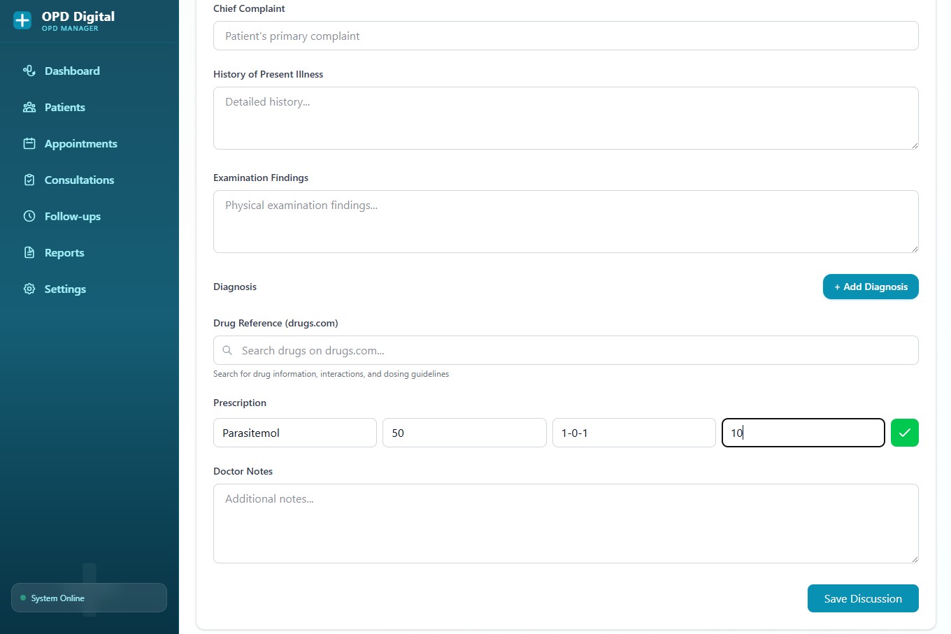OPD Digital Consultations
