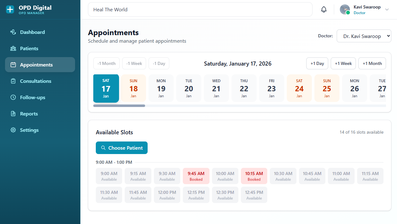 OPD Digital Consultations